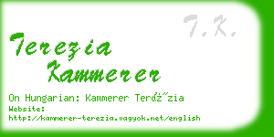 terezia kammerer business card